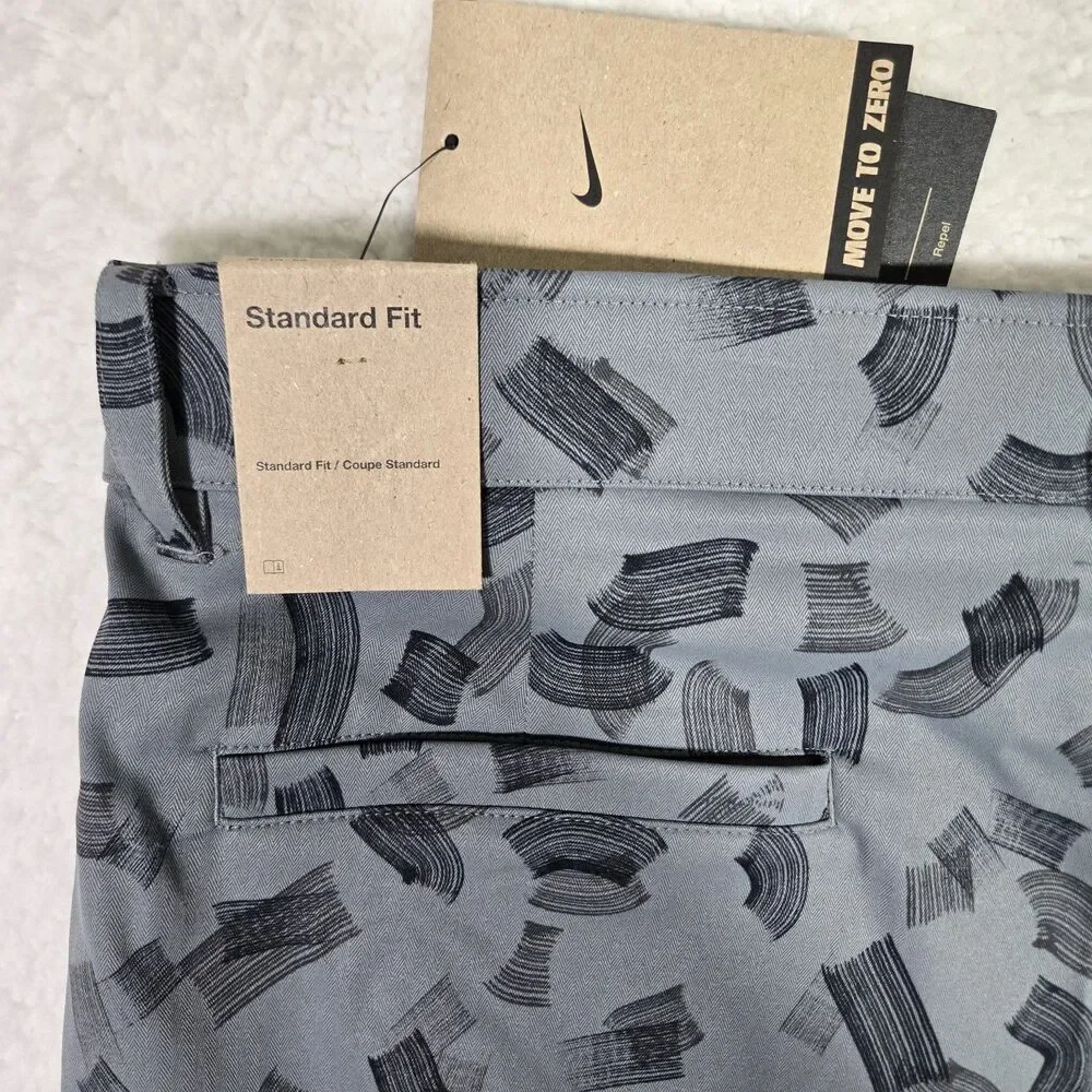 Nike Golf Repel Shorts Mens 40 Smoke Grey Black Brushstroke Print FD5725-070 NEW